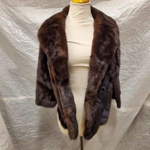 Royal Furs Chicago Women's Brown Fur Shawl